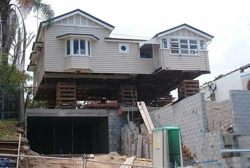 House raising by Meier House Removals in Brisbane
