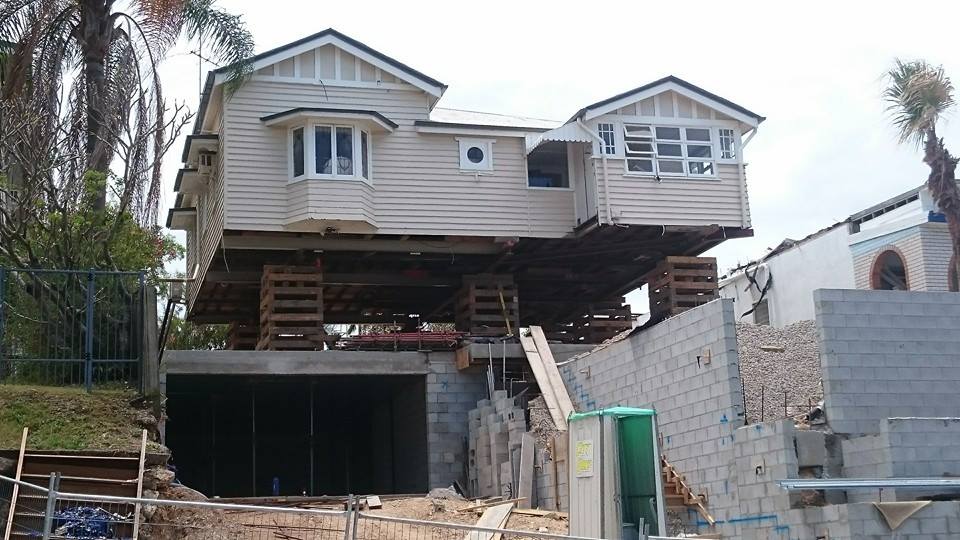 House raising by Meier House Removals in Brisbane